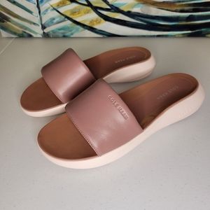 Cole Haan slides mauve leather women's 8